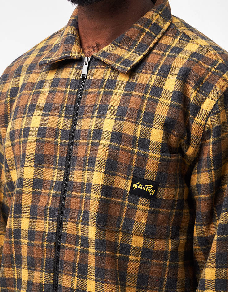 Stan Ray Zip Shirt - Acorn Plaid