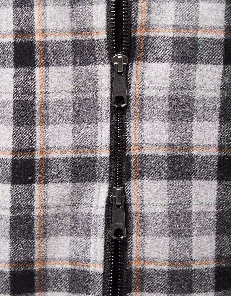 Stan Ray Zip Shirt - Charcoal Plaid