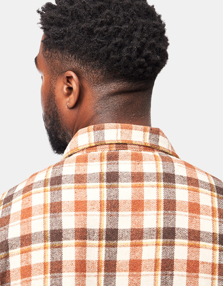 Stan Ray Zip Shirt - Tan Plaid
