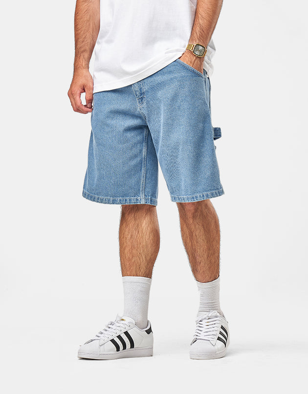 Stan Ray Big Job Shorts - Mid Stone Denim