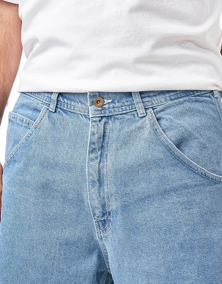 Stan Ray Big Job Shorts - Mid Stone Denim