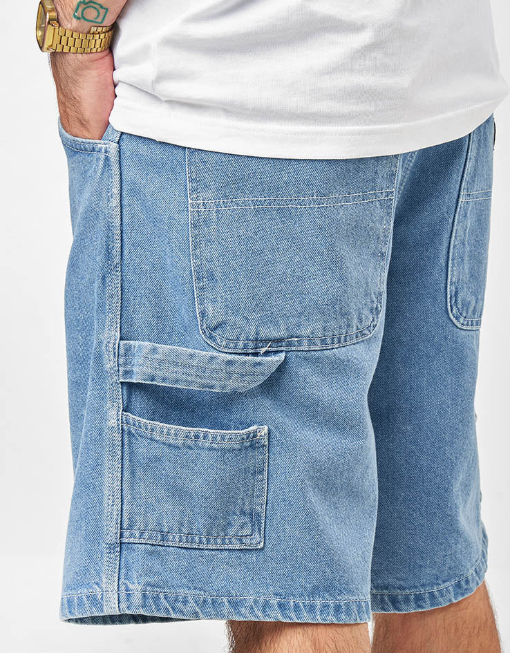 Stan Ray Big Job Shorts - Mid Stone Denim