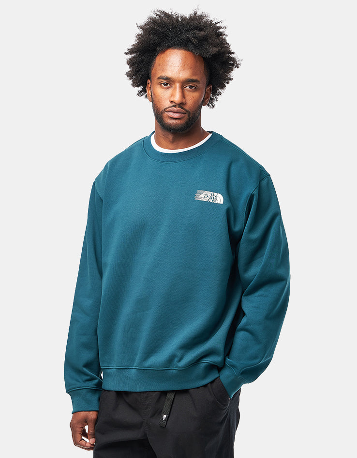 The North Face Retro Trail Relaxed Crew - Pacific Teal