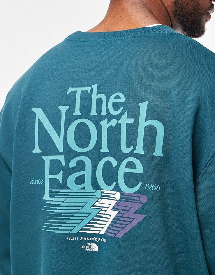 The North Face Retro Trail Relaxed Crew - Pacific Teal