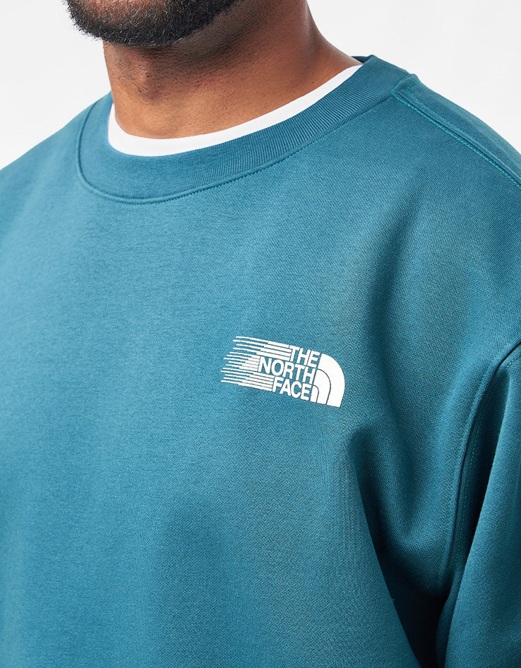 The North Face Retro Trail Relaxed Crew - Pacific Teal