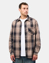 Route One Ballard L/S Shirt - Clay Check