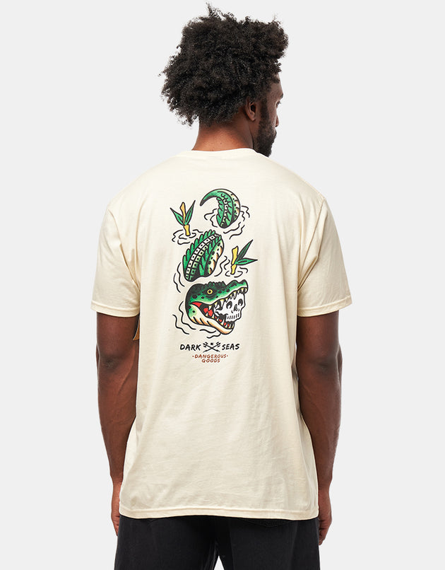 Dark Seas Bite First Premium T-Shirt - Cream