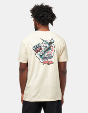 Dark Seas Reel 'Em Premium T-Shirt - Cream