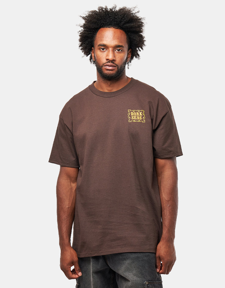 Dark Seas Buck The System T-Shirt - Java Brown