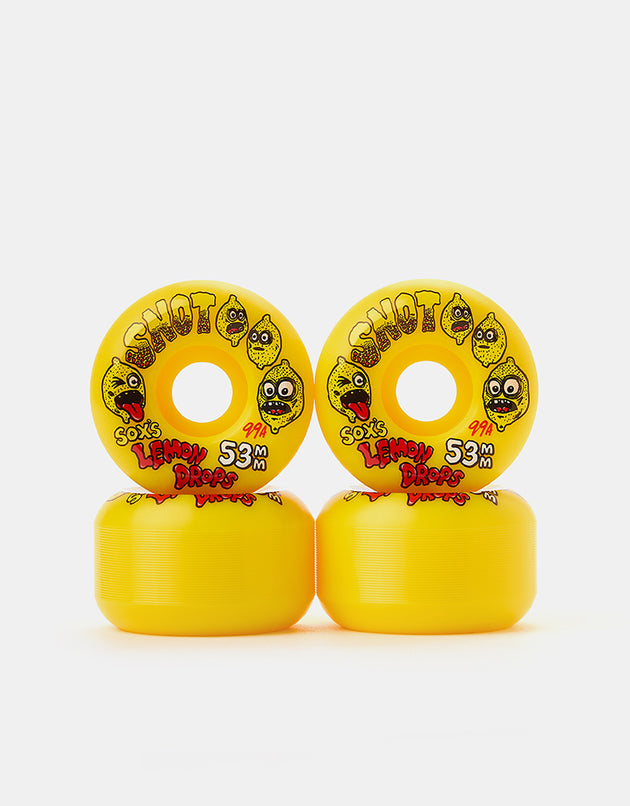 Snot Sox Lemon Drops Conical 99a Skateboard Wheels - 53mm