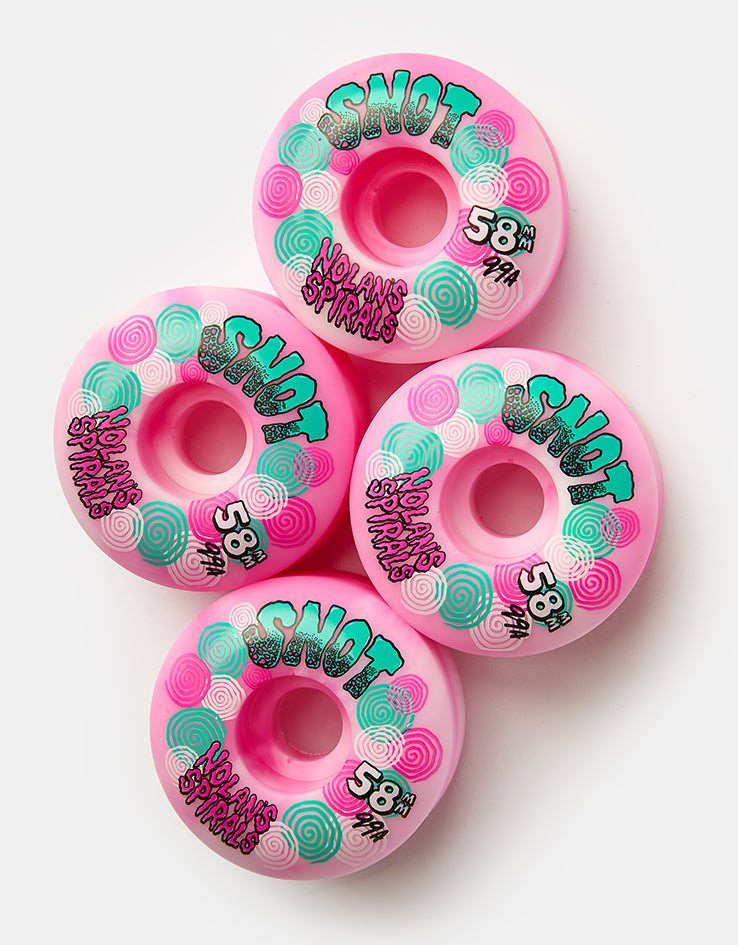 Snot Nolan Spiral Wide Boys 99a Skateboard Wheels - 58mm