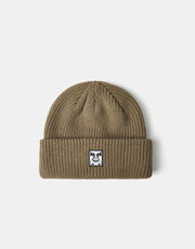 Obey Mid Icon Patch Cuff Beanie - Dull Army