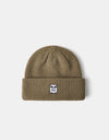 Obey Mid Icon Patch Cuff Beanie - Dull Army