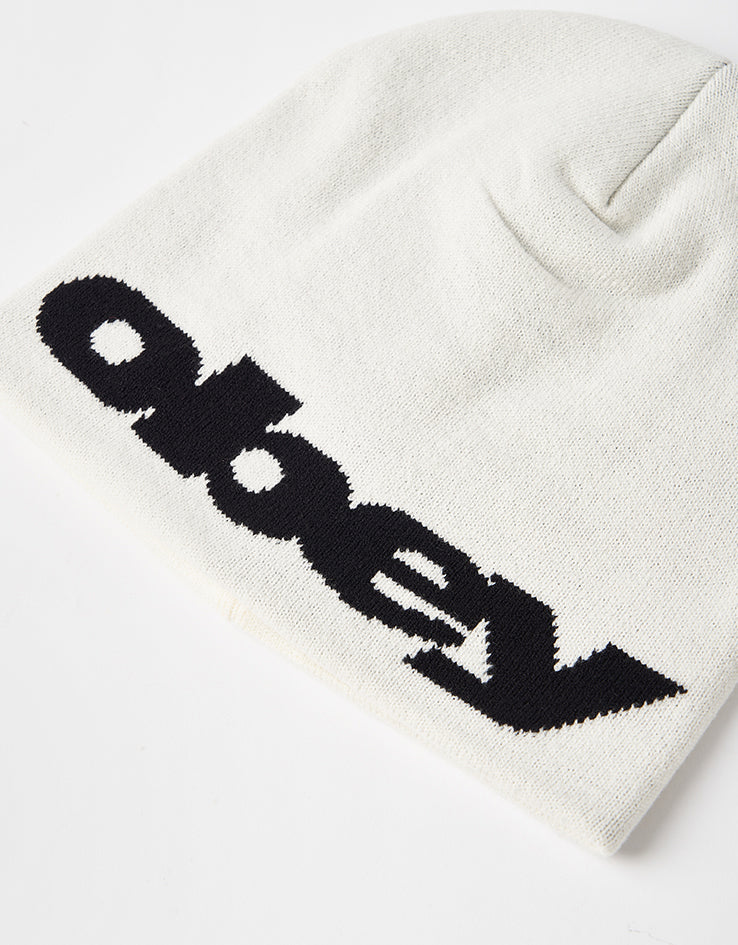 Obey Delta Beanie - Unbleached