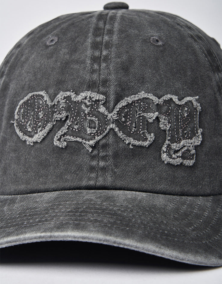 Obey Pigment Static 6 Panel Velcro Back Cap - Pigment Black