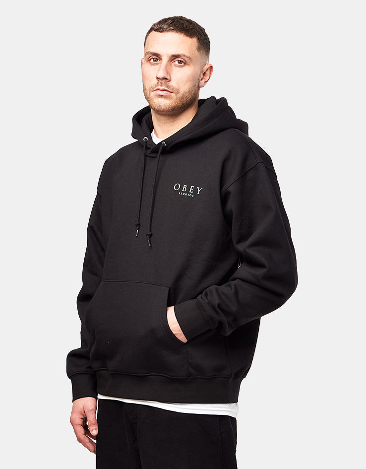 Obey Flores Robus Pullover Hoodie - Black