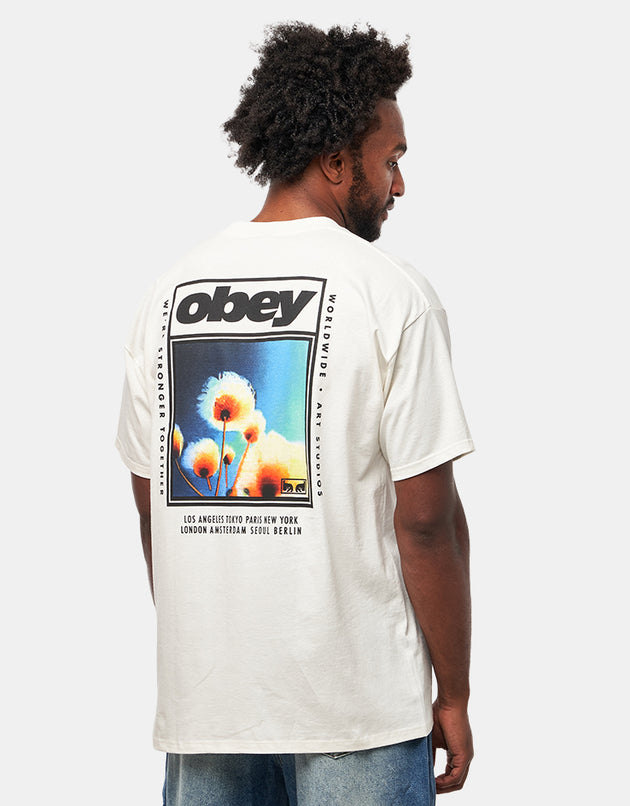 Obey Stronger Together T-Shirt - Vintage White