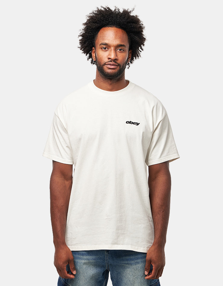 Obey Stronger Together T-Shirt - Vintage White