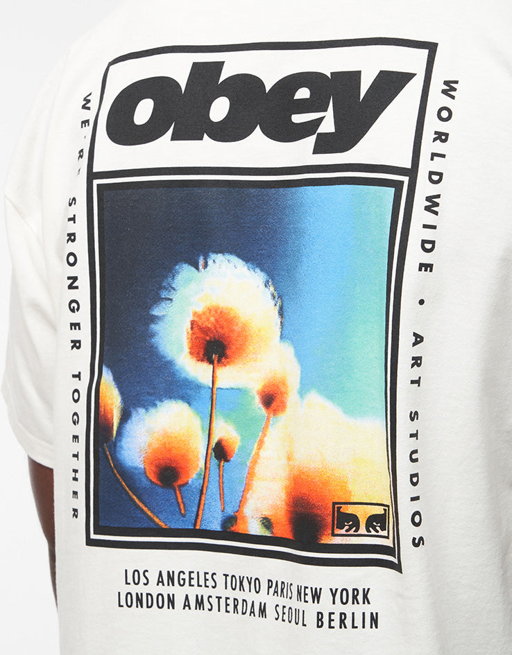 Obey Stronger Together T-Shirt - Vintage White
