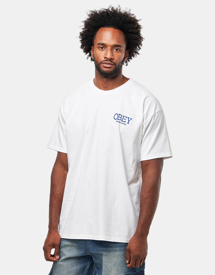 Obey Lucky Cat T-Shirt - White