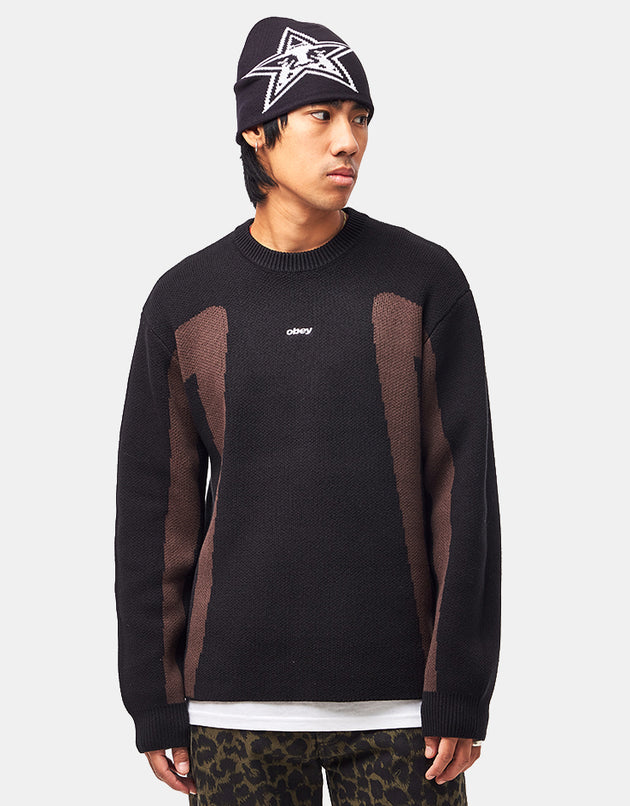 Obey Brann Sweater - Digital Black