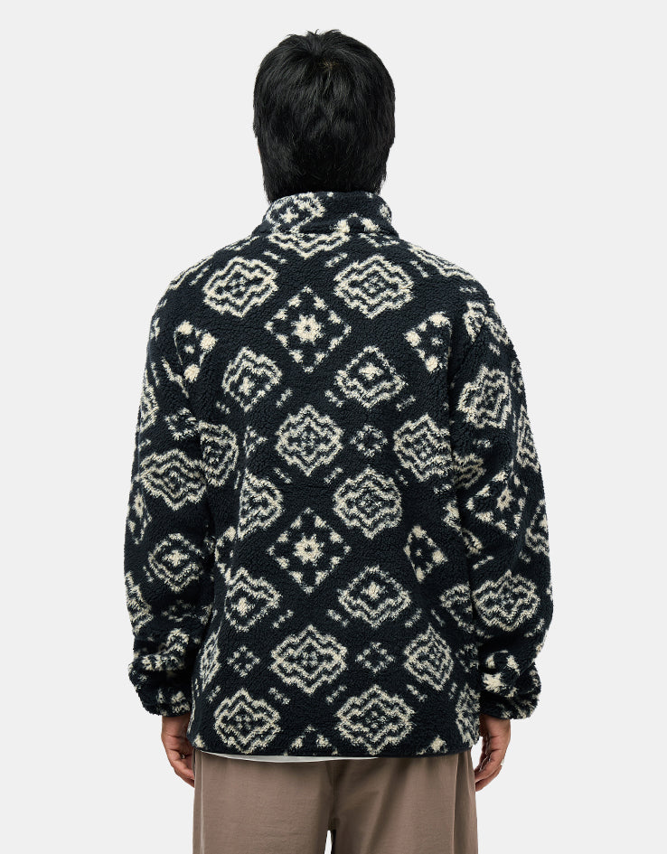 Columbia Rugged Ridge™ High Pile Half Zip Fleece - Black Checked Out/Black