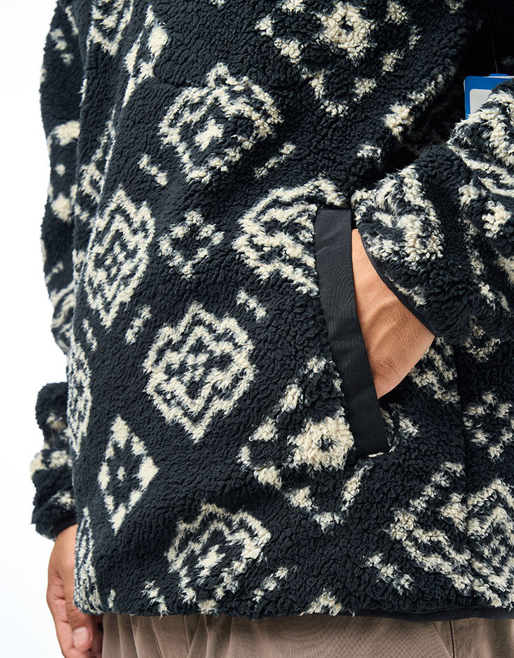 Columbia Rugged Ridge™ High Pile Half Zip Fleece - Black Checked Out/Black