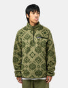 Columbia Rugged Ridge™ High Pile Half Zip Fleece - Stone Green Checked Out/Greenscape
