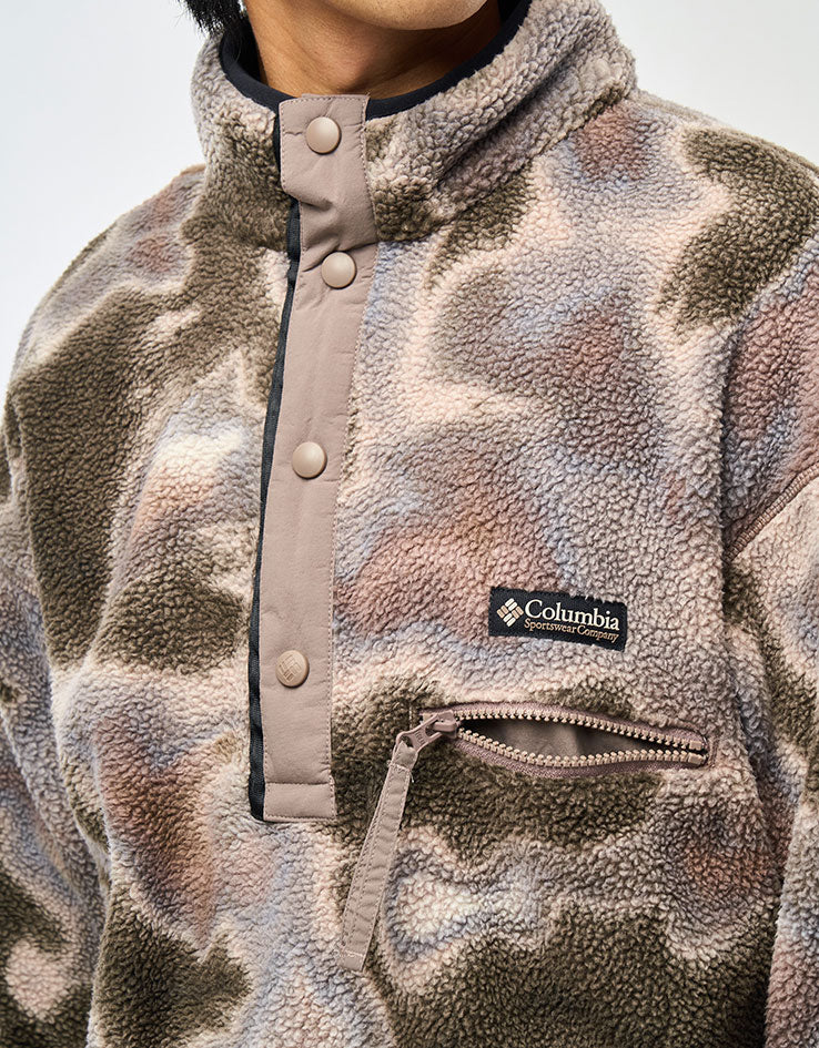 Columbia Helvetia™ II Printed Half Snap Fleece - Iron Dyeflow