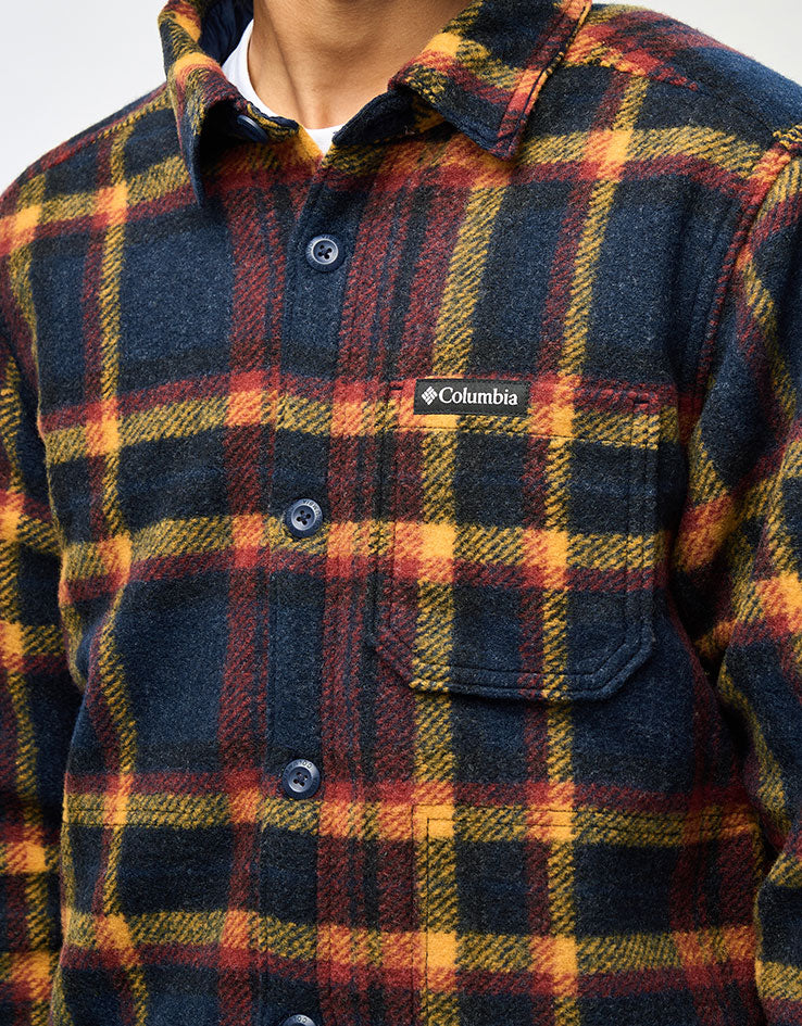 Columbia Hunter Arch™ Shirt Jacket - Collegiate Navy Track Plaid