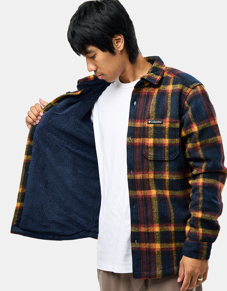 Columbia Hunter Arch™ Shirt Jacket - Collegiate Navy Track Plaid