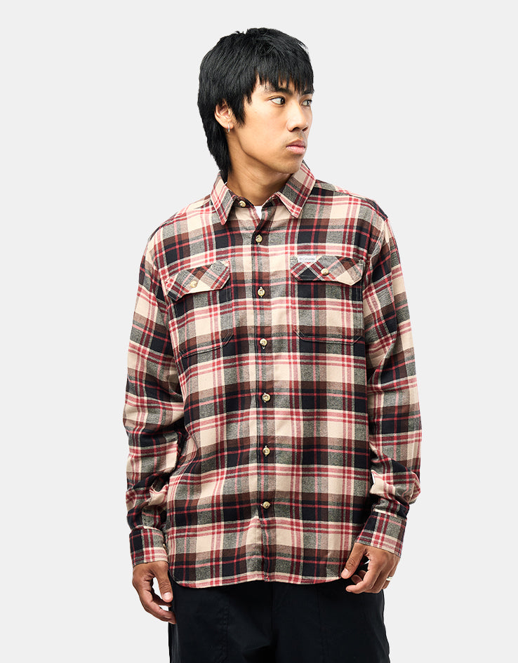Columbia Flare Gun™ Stretch L/S Flannel Shirt - Ancient Fossil/Dispersed Plaid