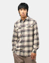 Columbia Flare Gun™ Stretch L/S Flannel Shirt - Dark Stone/Dispersed Plaid