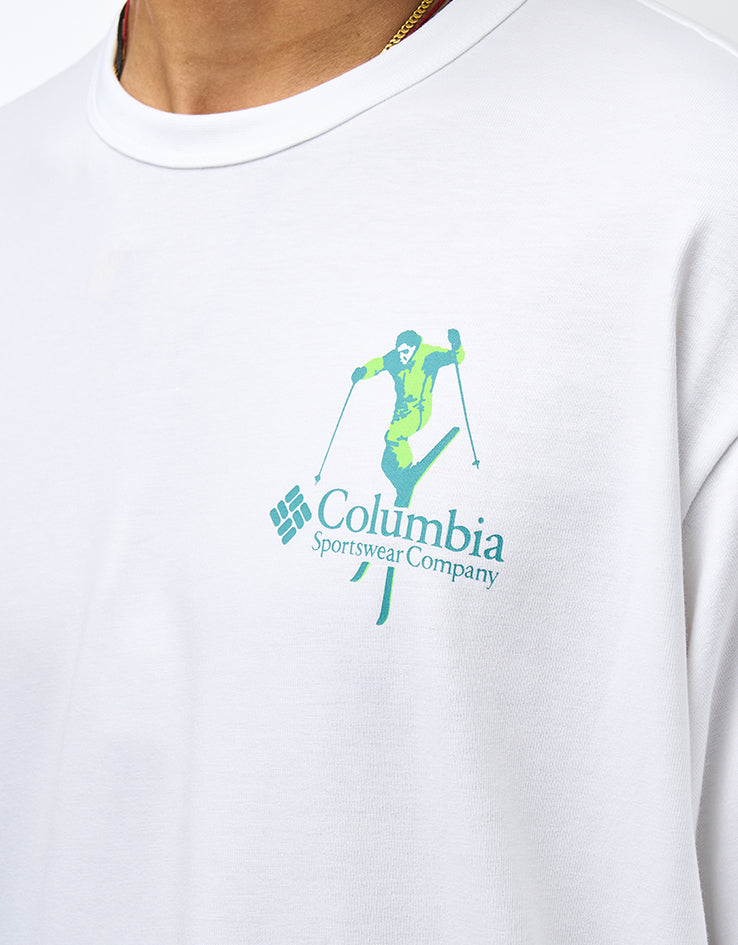 Columbia CSC™ Heavyweight Back Graphic T-Shirt - White Slick Slope Skier