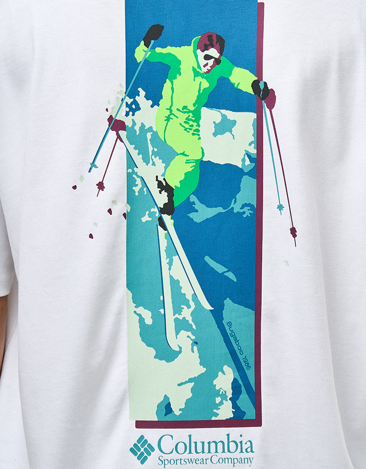 Columbia CSC™ Heavyweight Back Graphic T-Shirt - White Slick Slope Skier