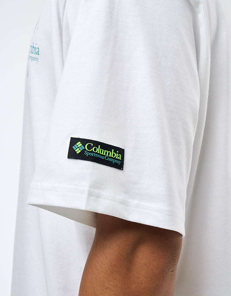 Columbia CSC™ Heavyweight Back Graphic T-Shirt - White Slick Slope Skier
