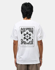 Columbia CSC™ Outdoor Back Graphic T-Shirt - White/Flower Power Badge