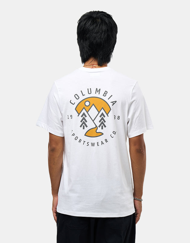 Columbia CSC™ Outdoor Back Graphic T-Shirt - White/Naturally Boundless