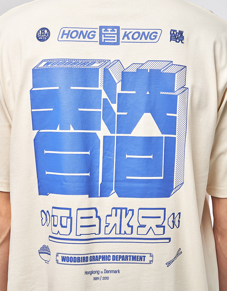 Woodbird Baine HK T-Shirt - Off White
