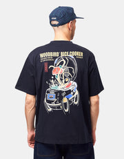 Woodbird Baine Cook T-Shirt - Dark Navy