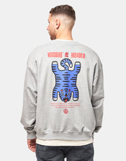 Woodbird Duke Tiger Crew - Grey Melange