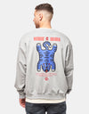 Woodbird Duke Tiger Crew - Grey Melange