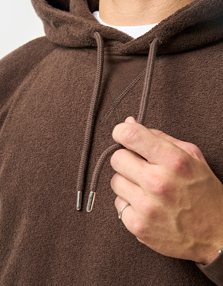 Pop Trading Company Outlined Logo Terry Pullover Hoodie - Delicioso