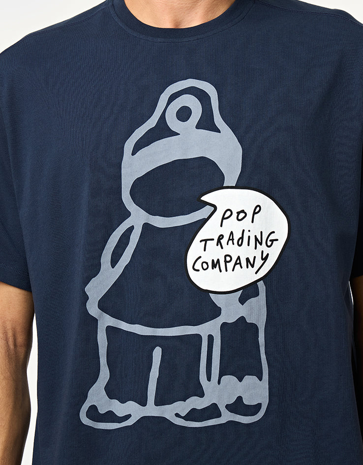 Pop Trading Company Chatting T-Shirt - Navy