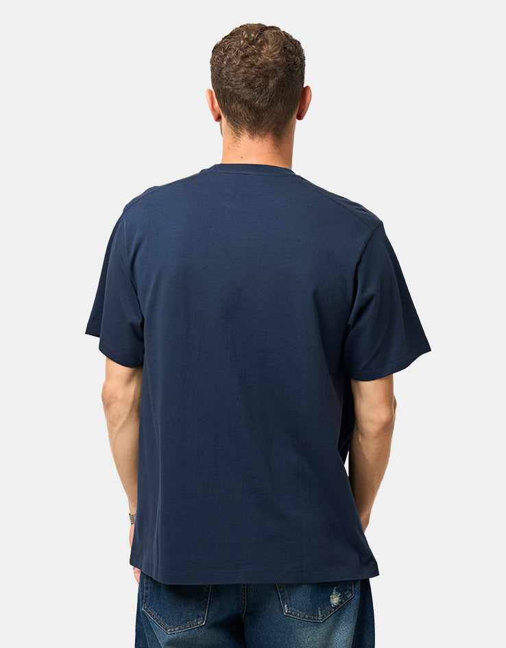 Pop Trading Company Chatting T-Shirt - Navy