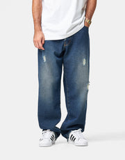 Pop Trading Company Drs Denim Pants - Distressed Denim