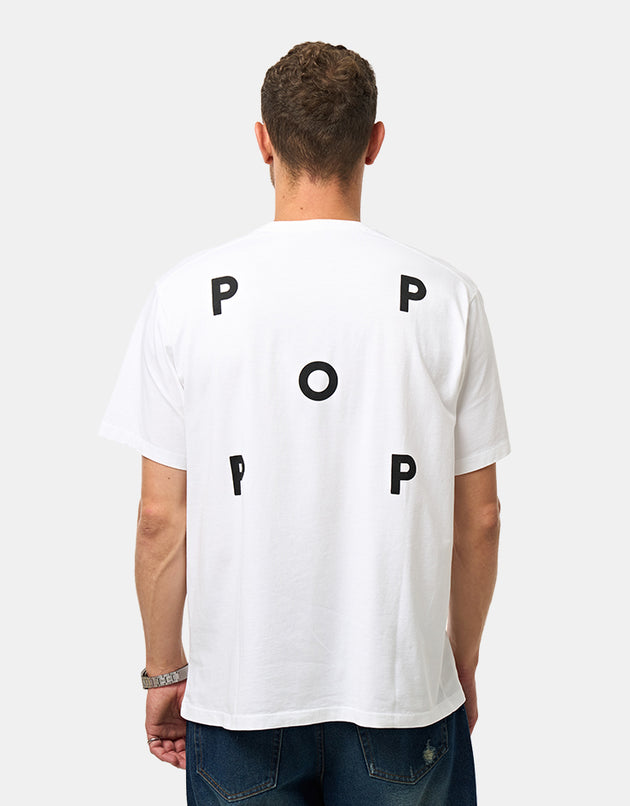 Pop Trading Company Logo T-Shirt - White/Black