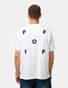 Pop Trading Company Logo T-Shirt - White/Black