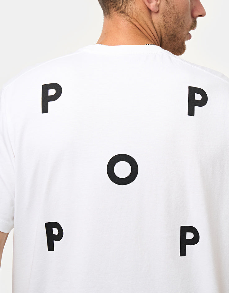 Pop Trading Company Logo T-Shirt - White/Black