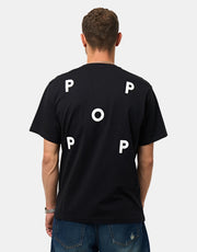 Pop Trading Company Logo T-Shirt - Black/White
